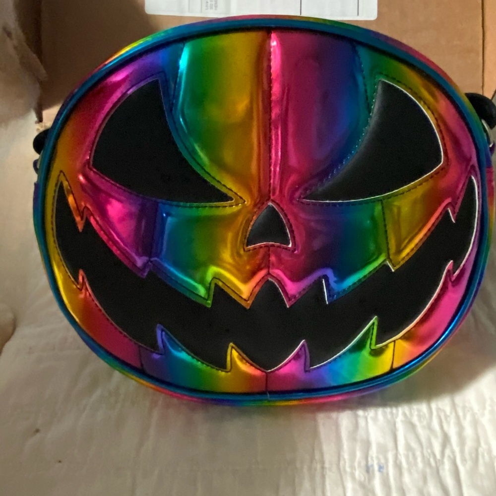 Love Pain and Stitches rainbow bag